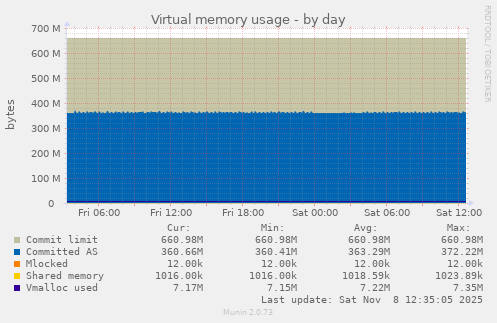Virtual memory usage