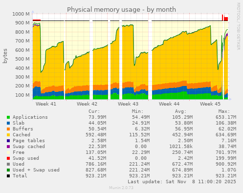 Physical memory usage