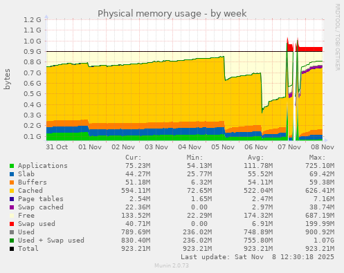 Physical memory usage