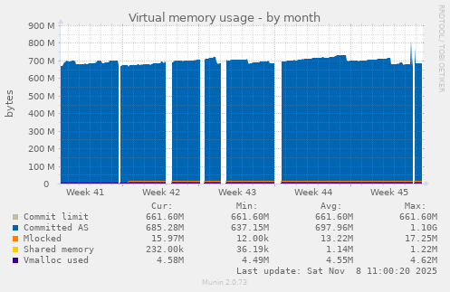 Virtual memory usage
