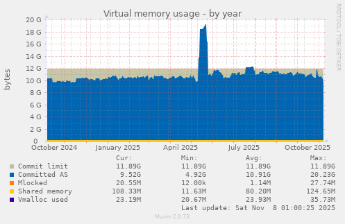 Virtual memory usage